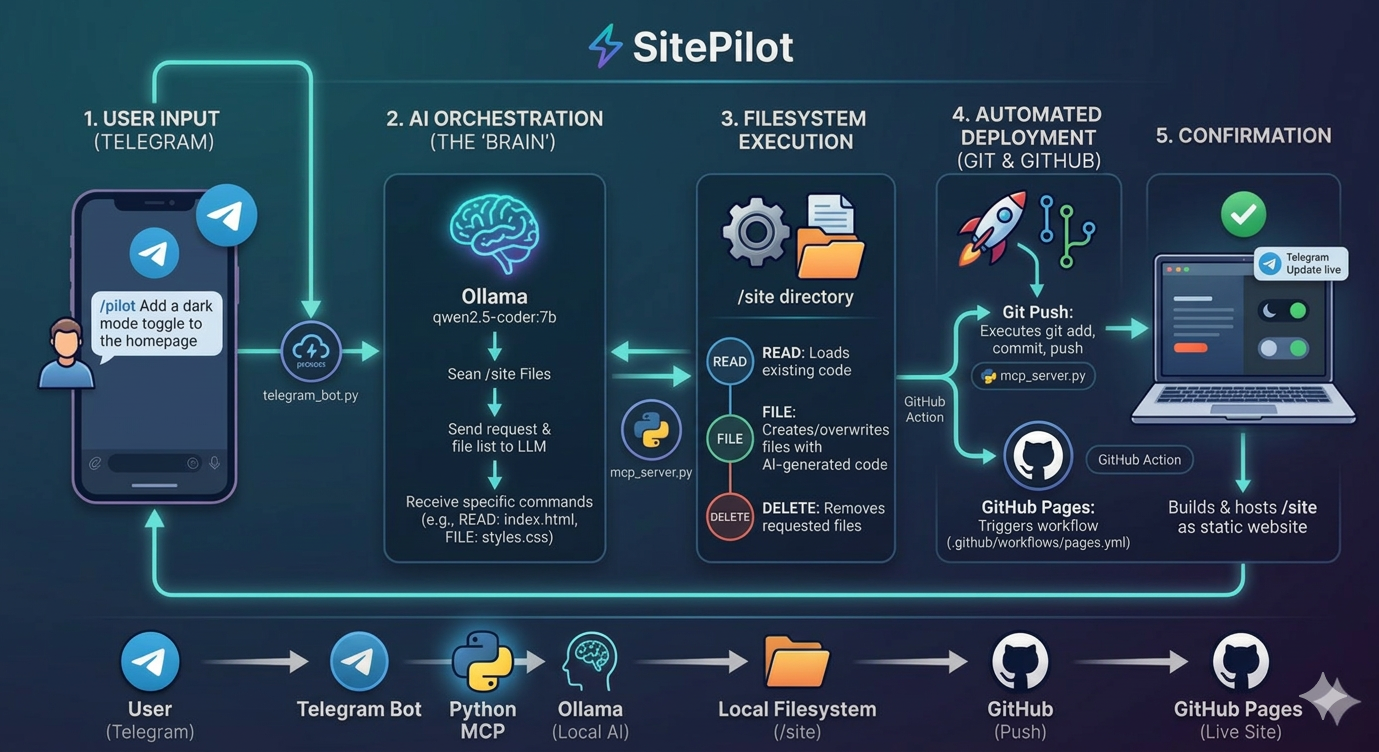 SitePilot MCP Website Operations